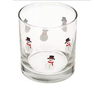 Dollar Tree set of 4 Snowman Glass Tumbler